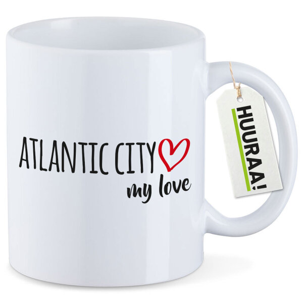 Kaffeetasse Atlantic City my love 330ml