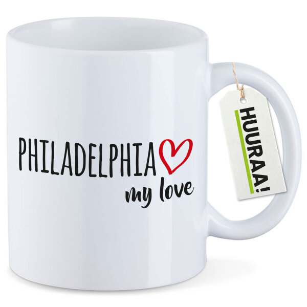 Kaffeetasse Philadelphia my love 330ml