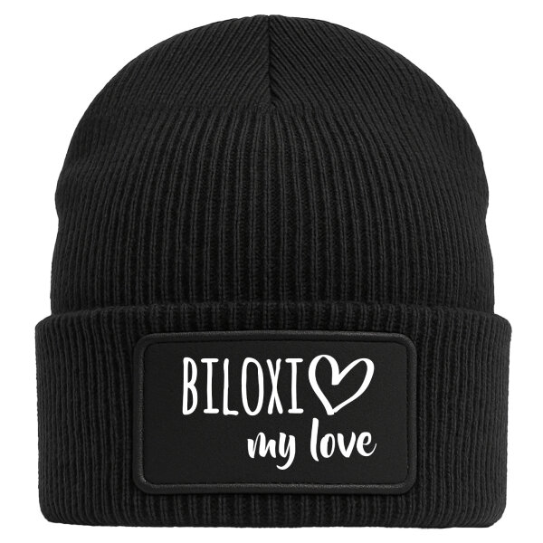 Beanie Biloxi my love Black