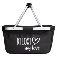 Einkaufskorb Biloxi my love 20 Liter Tragekorb Black