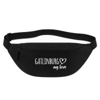 Bauchtasche Gatlinburg my love 2,5 Liter Black Crossbody Bag