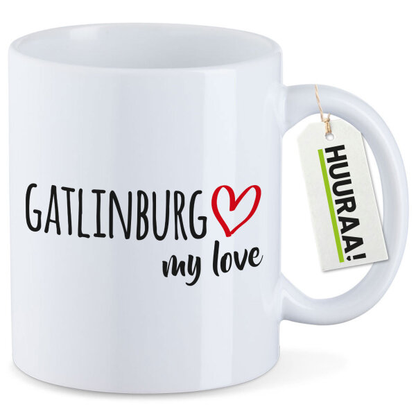Kaffeetasse Gatlinburg my love 330ml