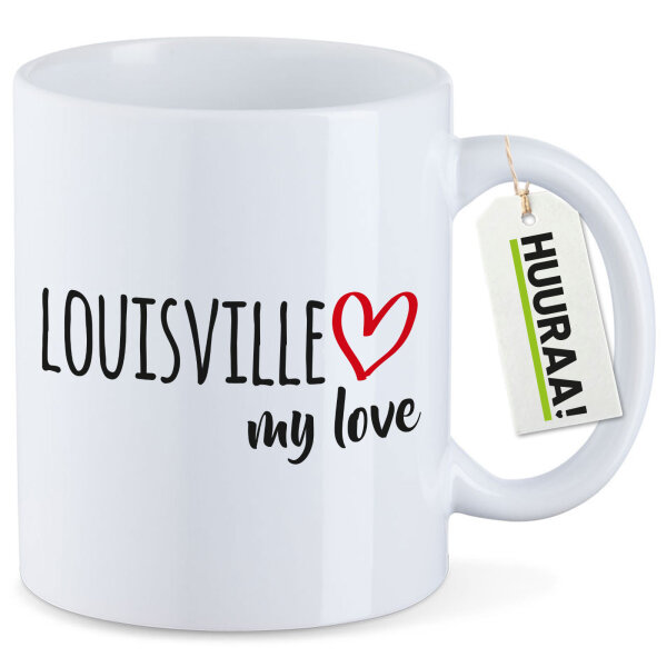 Kaffeetasse Louisville my love 330ml