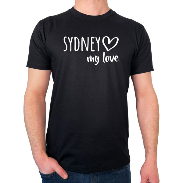 Herren T-Shirt Sydney my love Größe S-3XL