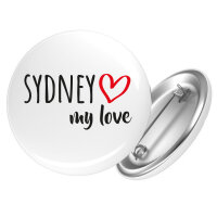 Button Sydney my love Anstecker