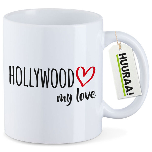 Kaffeetasse Hollywood my love 330ml