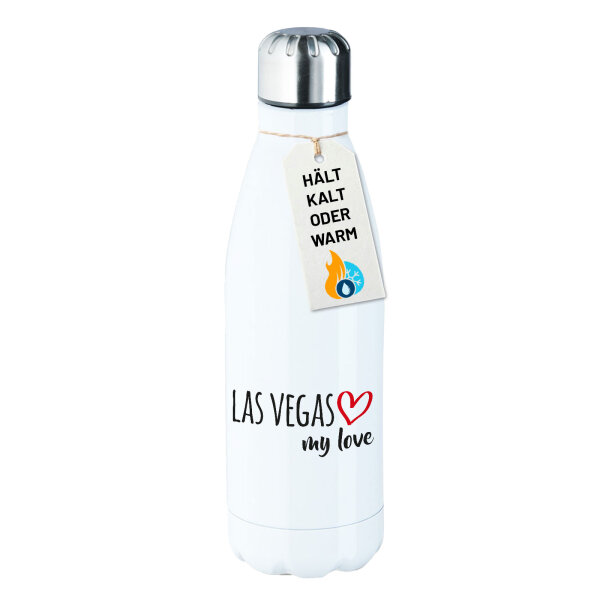 Edelstahl-Trinkflasche Las Vegas my love 500ml Wasserflasche