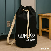 Seesack Atlanta my love 20 Liter Rucksack Black