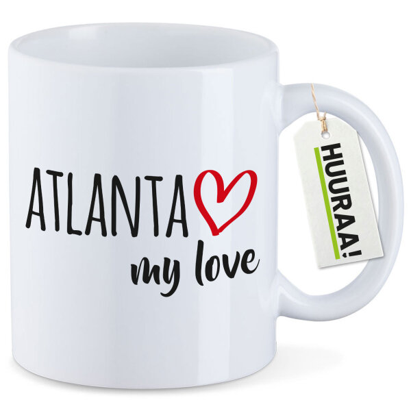 Kaffeetasse Atlanta my love 330ml