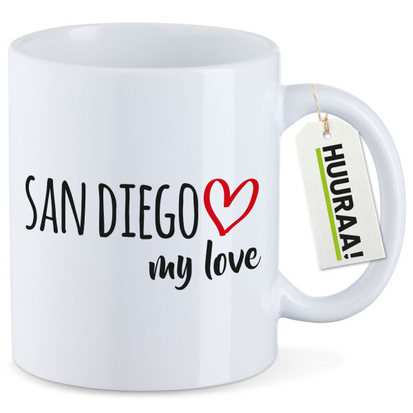 Kaffeetasse San Diego my love 330ml