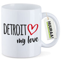 Kaffeetasse Detroit my love 330ml