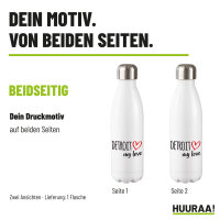 Trinkflasche Detroit my love, 500 ml