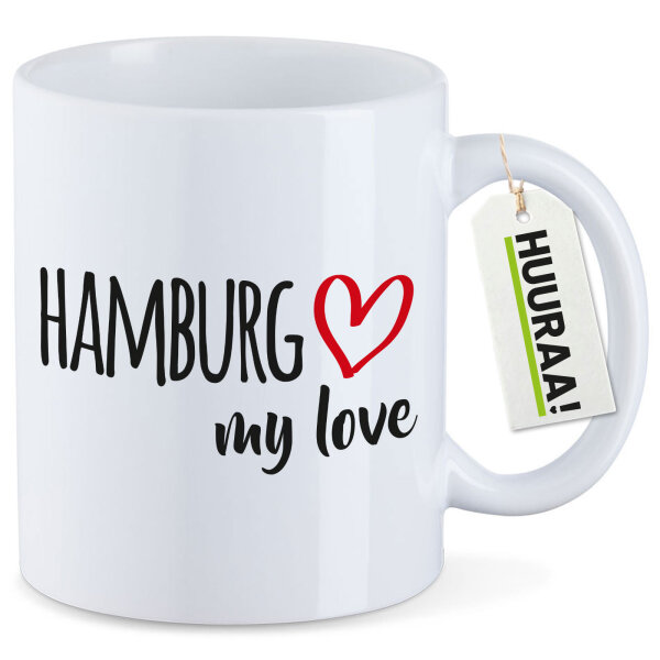 Kaffeetasse Hamburg my love 330ml