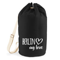 Seesack Berlin my love 20 Liter Rucksack Black