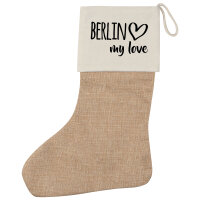 Weihnachtsstrumpf Berlin my love Beige