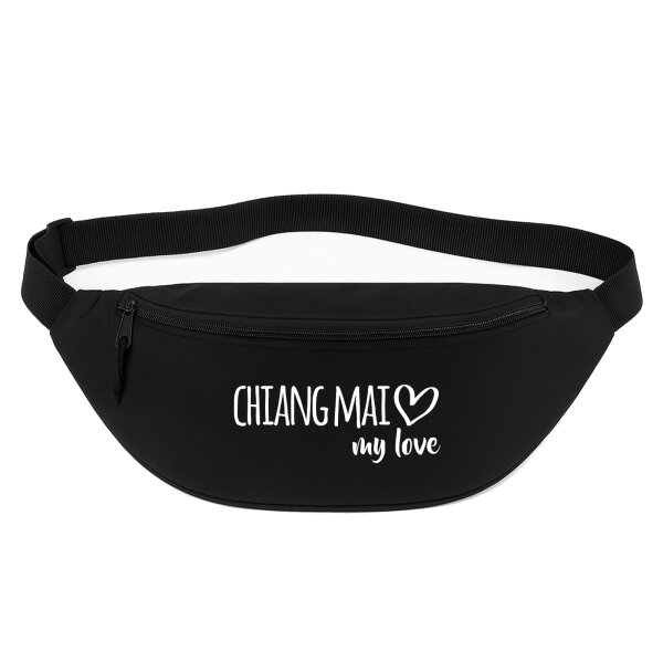 Bauchtasche Chiang Mai my love 2,5 Liter Black Crossbody Bag