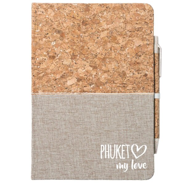 Notizbuch Phuket my love 80 Blatt inkl. Kugelschreiber