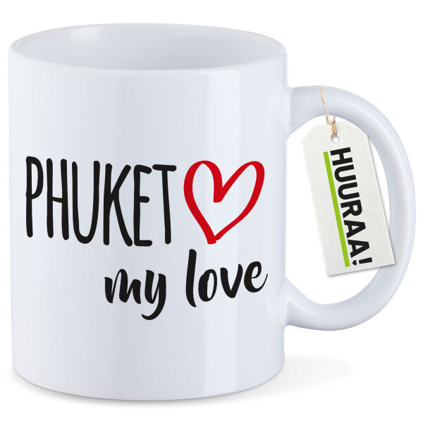 Kaffeetasse Phuket my love 330ml