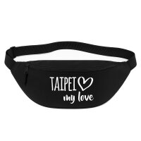 Bauchtasche Taipei my love 2,5 Liter Black Crossbody Bag