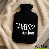 Wärmflasche Taipei my love