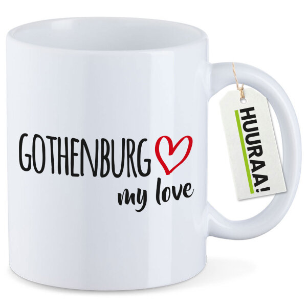 Kaffeetasse Gothenburg my love 330ml
