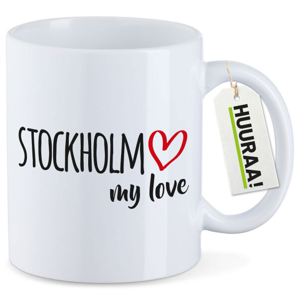 Kaffeetasse Stockholm my love 330ml