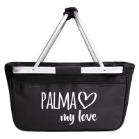 Einkaufskorb Palma my love 20 Liter Tragekorb Black