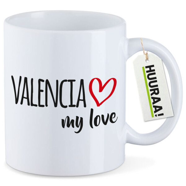 Kaffeetasse Valencia my love 330ml