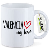 Kaffeetasse Valencia my love 330ml
