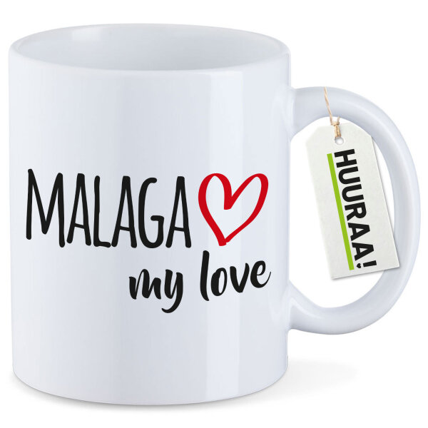 Kaffeetasse Malaga my love 330ml