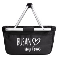 Einkaufskorb Busan my love 20 Liter Tragekorb Black