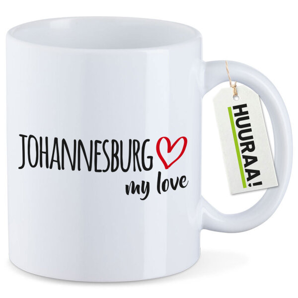 Kaffeetasse Johannesburg my love 330ml