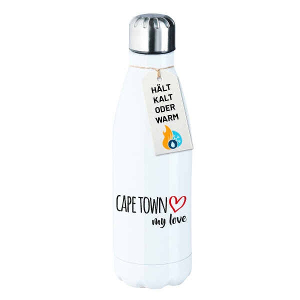 Edelstahl-Trinkflasche Cape Town my love 500ml Wasserflasche