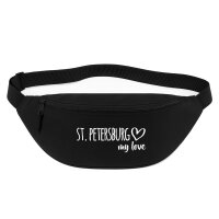 Bauchtasche St. Petersburg my love 2,5 Liter Black...