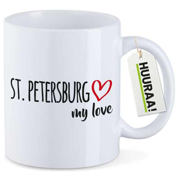 Kaffeetasse St. Petersburg my love 330ml