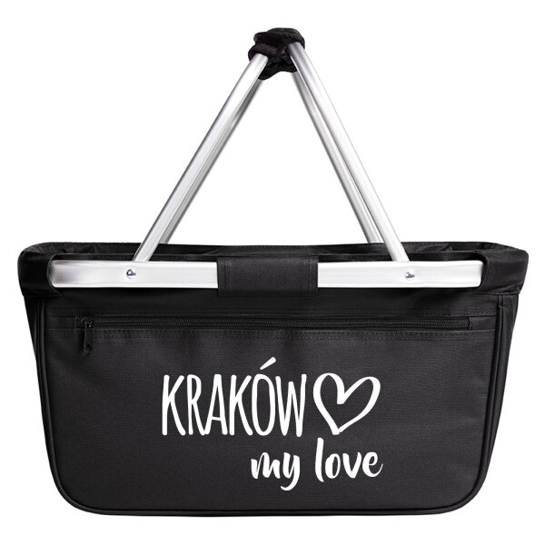 Einkaufskorb Kraków my love 20 Liter Tragekorb Black