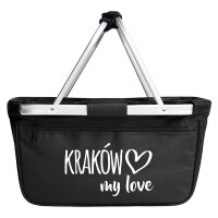 Einkaufskorb Kraków my love 20 Liter Tragekorb Black