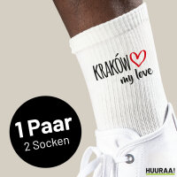 Socken Kraków my love Größe 37/46 White...