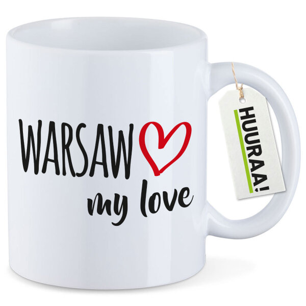 Kaffeetasse Warsaw my love 330ml