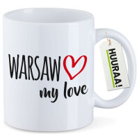 Kaffeetasse Warsaw my love 330ml
