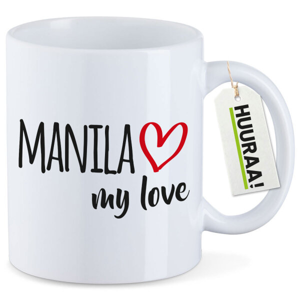 Kaffeetasse Manila my love 330ml