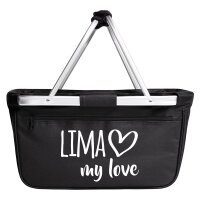 Einkaufskorb Lima my love 20 Liter Tragekorb Black