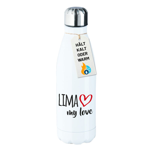 Edelstahl-Trinkflasche Lima my love 500ml Wasserflasche