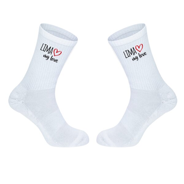 Unisex Socken Lima my love Baumwolle
