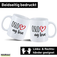 Kaffeetasse Oslo my love 330ml