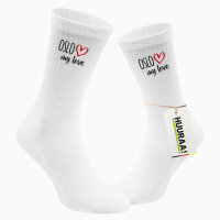 Socken Oslo my love Größe 37/46 White Motiv...
