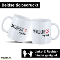 Kaffeetasse Mexico City my love 330ml