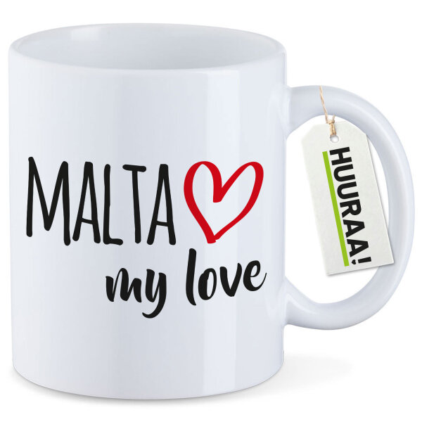 Kaffeetasse Malta my love 330ml
