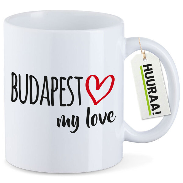 Kaffeetasse Budapest my love 330ml