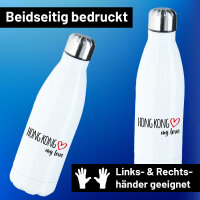 Edelstahl-Trinkflasche Hong Kong my love 500ml Wasserflasche